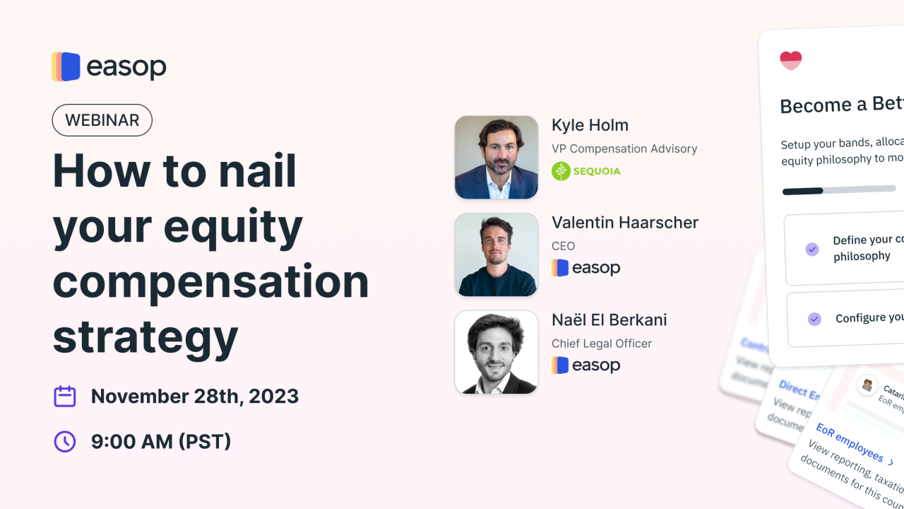 Webinar - How To Nail Your Equity Compensation Strategy